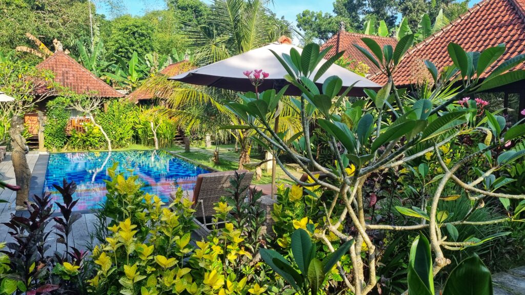 Overnachten in bungalow Pondok Lembongan, Mushroom BayThe Island beach bar, Nusa Ceningan, zeewierplantages, zonsondergang; doen op Nusa Lembongan tips