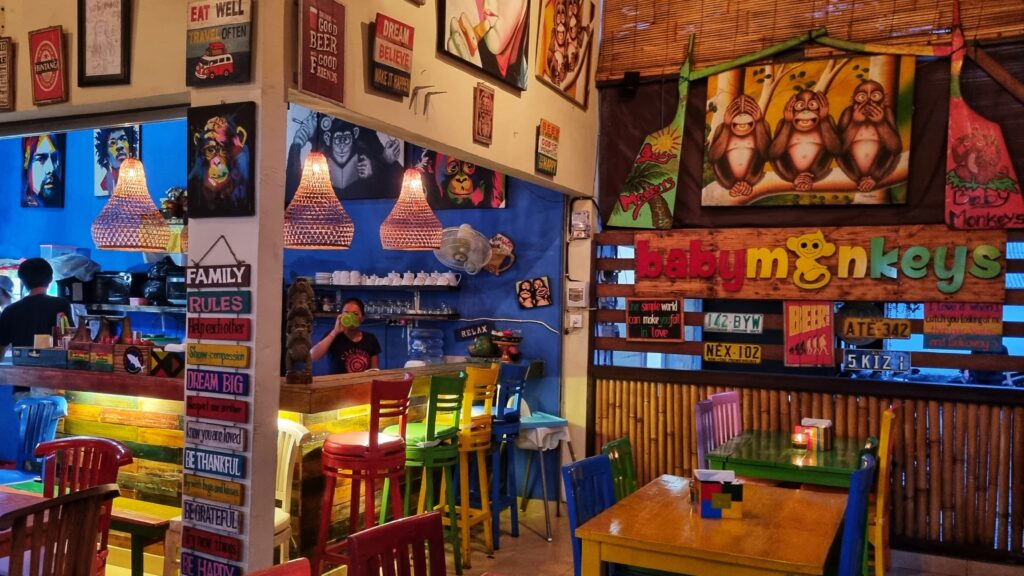 Warung Baby Monkeys; eten in sanur: leuke restaurant tips & luxe overnachten