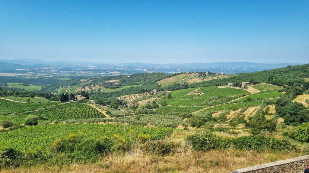 Chianti wijn, wijnroute Italië, met de auto naar Toscane