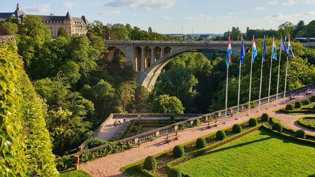 Uitzicht op Parcs de la Petrusse - dagje Luxemburg-stad tips