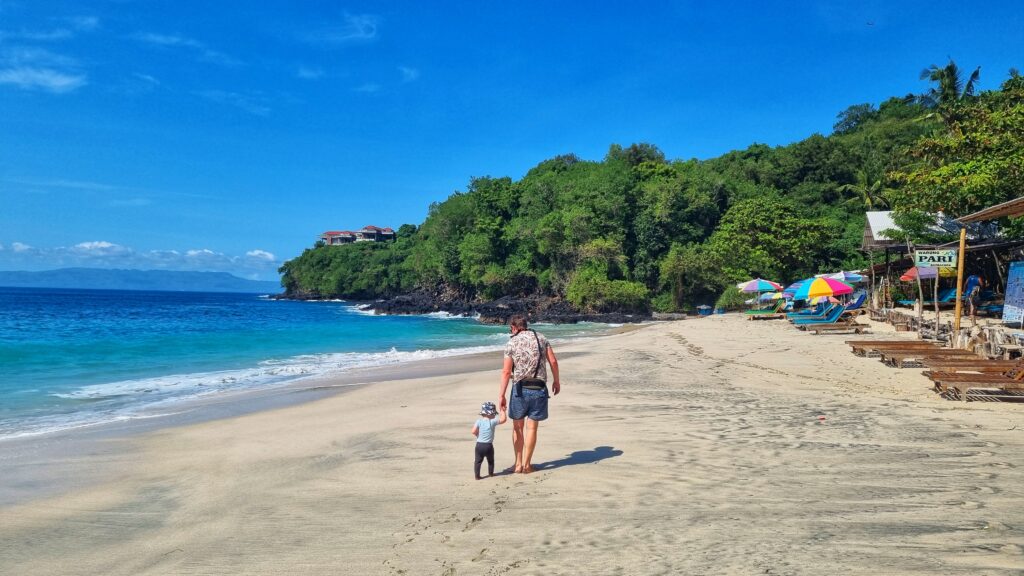 Bias Tugel beach Padang Bai; rondreis Bali reisroute