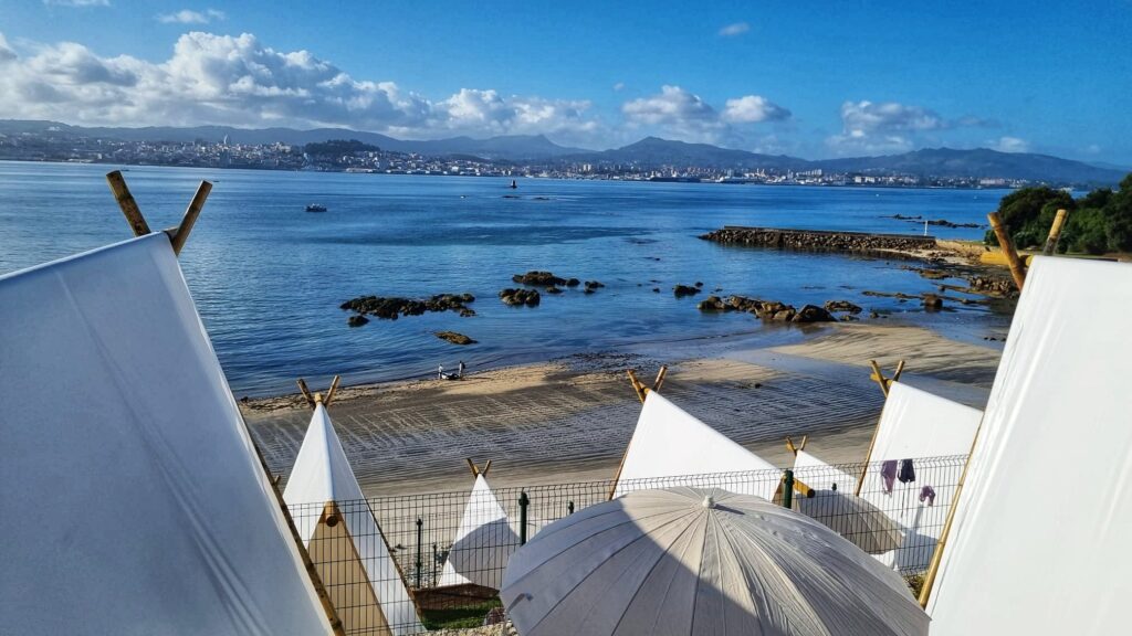 Overnachten glamping tent camping Vigo; tip voor de mooiste plekken Galicië (roadtrip Noord-Spanje)