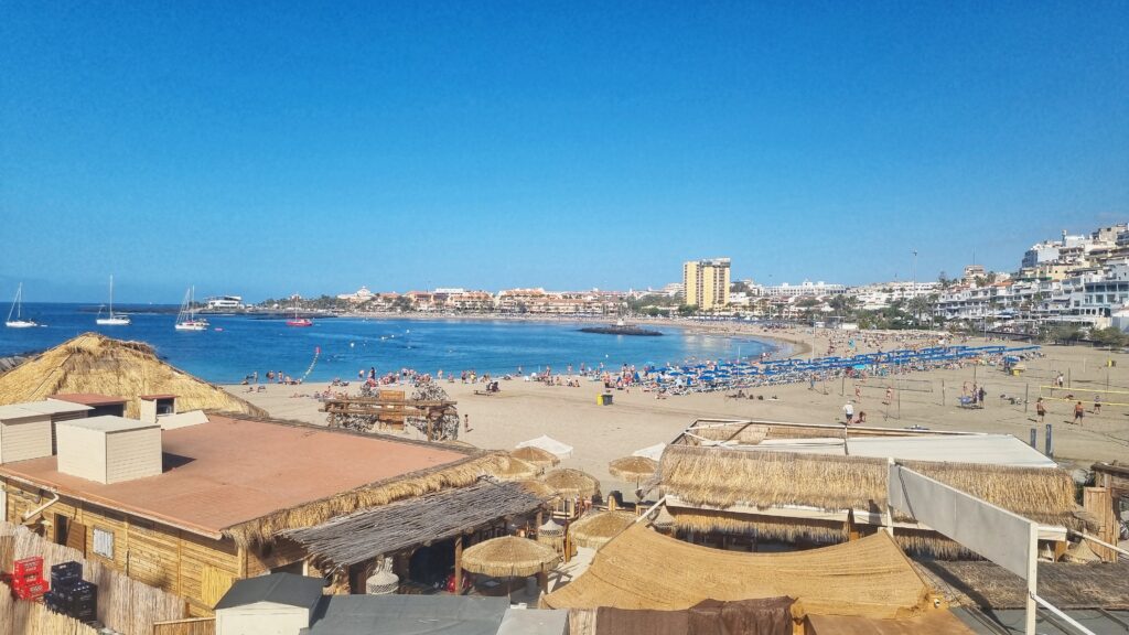 Playa de las Vistas, Los Cristianos, Tenerife winterzon